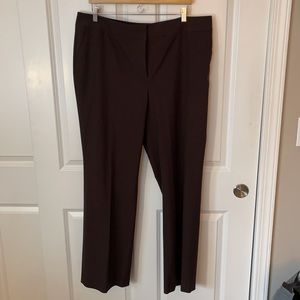 Chocolate brown Sejour dress trousers, stretch, curvey fit